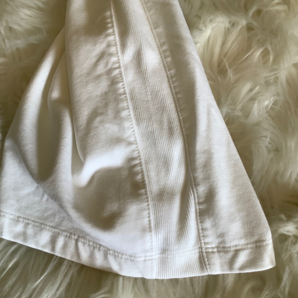 T by Talbots Women White Wide Leg Crop Pants XL Petite Cotton Modal Stretch XLp - Picture 9 of 16